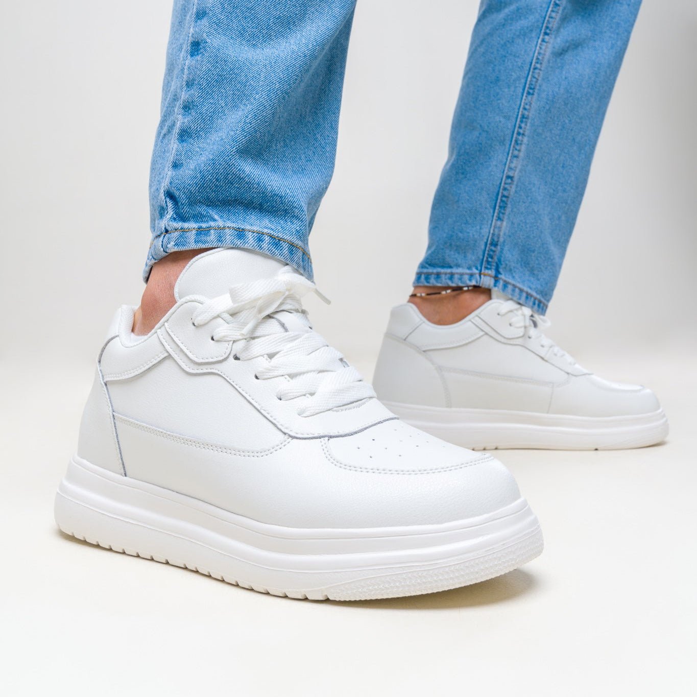 BLANC CASUAL +10 CM INSTANTANÉMENT, CONFORT GARANTI - Stepral